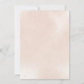 Invitation Fête des mariées classique géométrique Rose de thé (Dos)