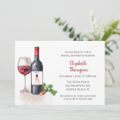 Invitation Fête des mariées Cocktail de raisins rouges (Debout devant)