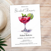 Invitation Fête des mariées Cocktail d'été de la fête de la p