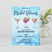 Invitation Fête des mariées Cocktail Pool Party (Debout devant)