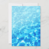 Invitation Fête des mariées Cocktail Pool Party (Dos)