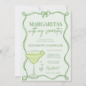 Invitation Fête des mariées Cocktail Retro Margaritas (Devant)