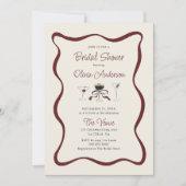 Invitation Fête des mariées Cocktails à main (Devant)