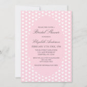Invitation Fête des mariées Coeurs roses (Devant)