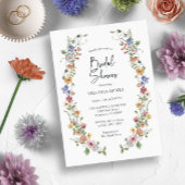 Invitation Fête des mariées colorée