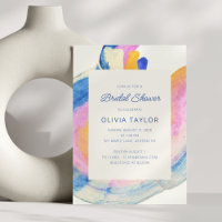 Fête des mariées colorée Abstraite d'aquarelle
