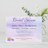 Invitation Fête des mariées colorée Aquarelle Macaron Traitem (Debout devant)