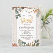 Invitation Fête des mariées Confetti Boho (Debout devant)