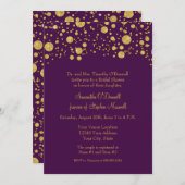 Invitation Fête des mariées Confetti Dots Parties scintillant (Devant / Derrière)