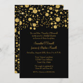 Invitation Fête des mariées Confetti Dots Parties scintillant (Devant / Derrière)