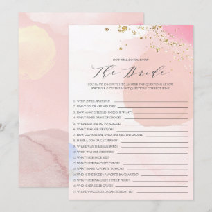Invitation Fête des mariées Connaissez-Vous Bien Le Jeu De Ma