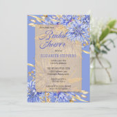 Invitation Fête des mariées - Cornflower Blue Fleurs sauvages (Debout devant)