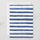 Invitation Fête des mariées côtière de poissons (Dos)