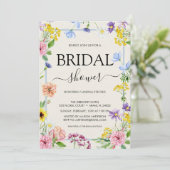 Invitation Fête des mariées couleur rose Lilac (Debout devant)