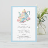 Invitation Fête des mariées Country Chic Bridal Tea Party (Debout devant)