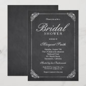 Invitation Fête des mariées créative de tableau de bord éléga (Devant / Derrière)