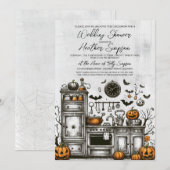 Invitation Fête des mariées cuisine déplaisante (Devant / Derrière)