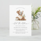 Invitation Fête des mariées cuisine moderne (Debout devant)