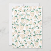 Invitation Fête des mariées CUSTOM Fraise blanche (Dos)