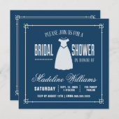 Invitation Fête des mariées | Cute petite robe blanche (Devant / Derrière)