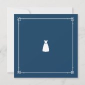 Invitation Fête des mariées | Cute petite robe blanche (Dos)