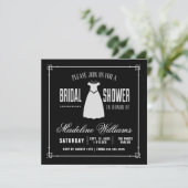 Invitation Fête des mariées | Cute petite robe blanche (Debout devant)