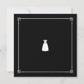 Invitation Fête des mariées | Cute petite robe blanche (Dos)