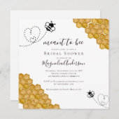 Invitation Fête des mariées d'abeilles (Devant / Derrière)