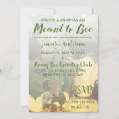 Invitation Fête des mariées d'abeilles (Devant)