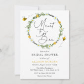 Invitation Fête des mariées d'abeilles (Devant)