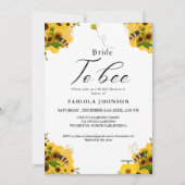 Invitation Fête des mariées d'abeilles au miel de tournesol (Devant)