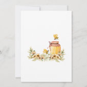 Invitation Fête des mariées d'abeilles botaniques mariée à l' (Dos)