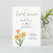 Invitation FÊTE DES MARIÉES | Daffodiques de printemps (Debout devant)