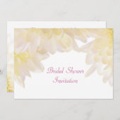 Invitation Fête des mariées Dahlias (Devant / Derrière)