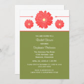 Invitation Fête des mariées Daisies tout simplement élégant I (Devant / Derrière)