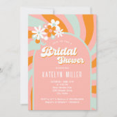 Invitation Fête des mariées Daisy Retro (Devant)