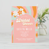 Invitation Fête des mariées Daisy Retro (Debout devant)