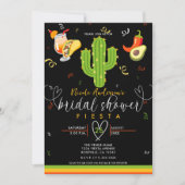 Invitation Fête des mariées d'amour du coeur jaune Cactus Fie (Devant)