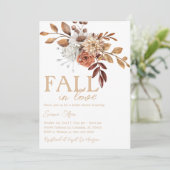 Invitation Fête des mariées d'amour, Fête des mariées d'autom (Debout devant)