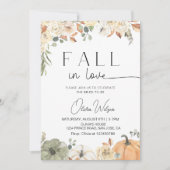 Invitation Fête des mariées d'amour - Rustique fête d'automne (Devant)