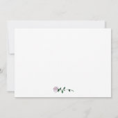 Invitation Fête des mariées d'Ancre florale romantique (Dos)