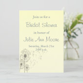 Invitation Fête des mariées Dandelions (Debout devant)