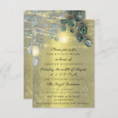 Invitation Fête des mariées d'anniversaire Jar clair rustique (Devant / Derrière)