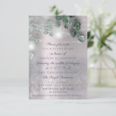 Invitation Fête des mariées d'anniversaire Lumière Jar Élégan (Debout devant)