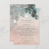 Invitation Fête des mariées d'anniversaire Lumière Jar Rose P (Devant / Derrière)