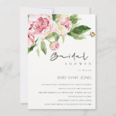 Invitation Fête des mariées d'aquarelle à pigmentation douce (Devant)