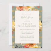 Invitation Fête des mariées d'aquarelle botanique de Sage élé (Devant)