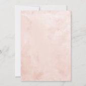 Invitation Fête des mariées d'aquarelle Bourgogne rousse Brun (Dos)