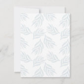 Invitation Fête des mariées d'aquarelle Brunch & Bubbly Green (Dos)