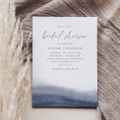 Invitation Fête des mariées d'aquarelle côtière